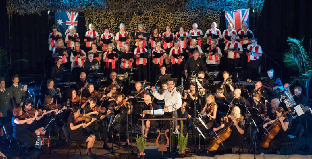 WORTHY CAUSE: The Anzac Centenary Commemoration Concert brought in a whopping cheque for local charities. Photo: Adam Hourigan WORTHY CAUSE: The Anzac Centenary Commemoration Concert brought in a whopping cheque for local charities. Photo: Adam Hourigan
